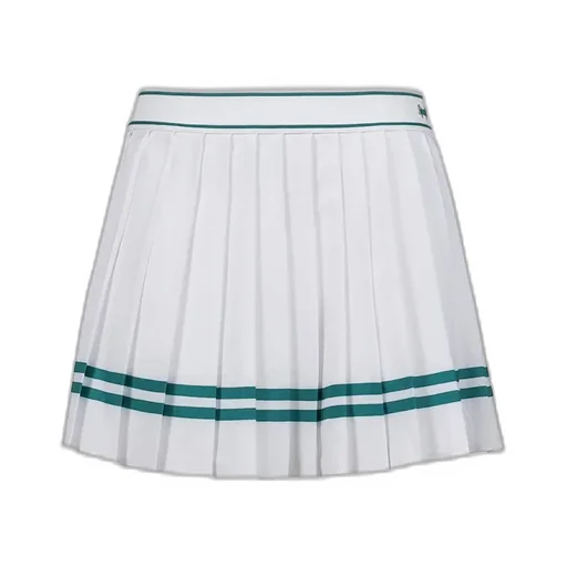 Italic Logo Pleated Skirt / Wht Alpine
