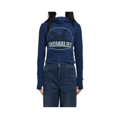 Retro Ad Pegasus Print Sport Jacket / Nvy Blu
