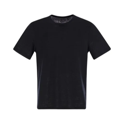 Majestic Crew Neck Linen T-Shirt