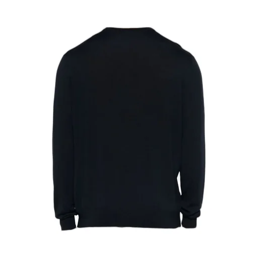 Malo Ribbed Trim Virgin Wool Sweater