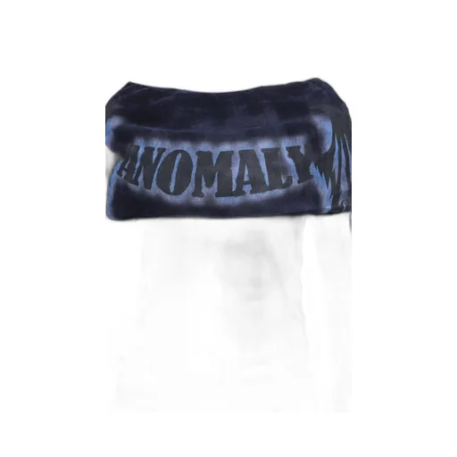 Faux Suede Mesh Wings Off-Shoulder T-Shirt / Nvy Blu