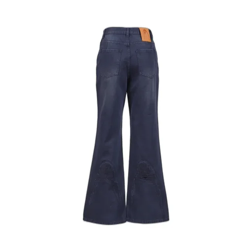 Ddistorted Logo Night Sky Blue Denim Jeans / Blu