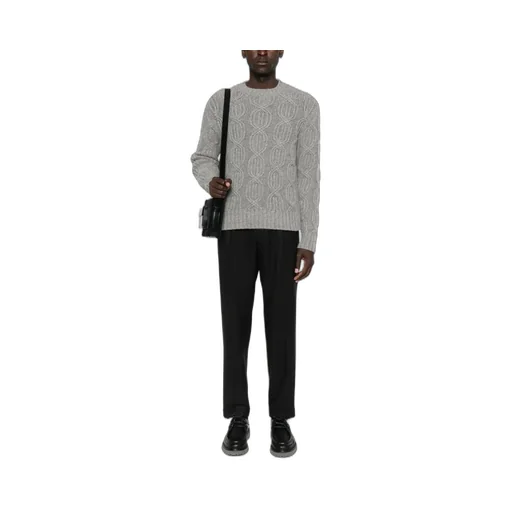 Malo Cable-Knit Crew-Neck Sweater