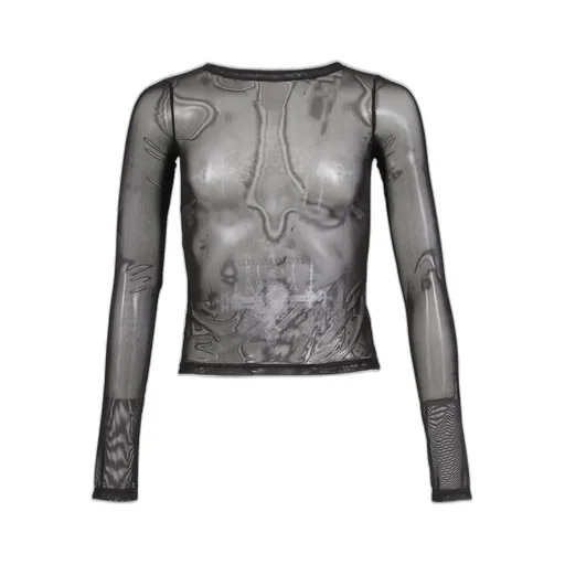 Facade Mesh Shirt / Black