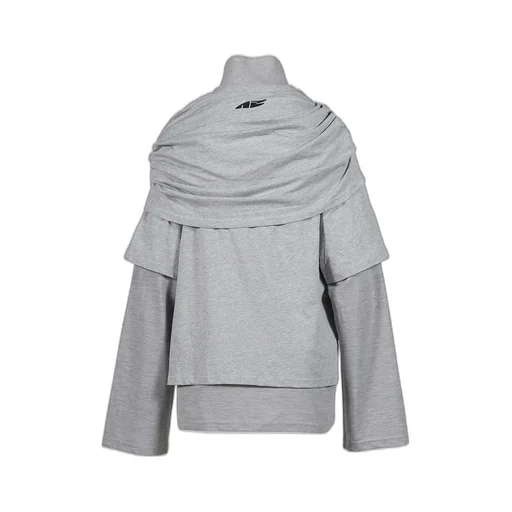 Multi Layer Ls T-Shirt Smart Slogan T-Shirt / Gry