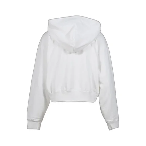 Homerun Cropped Zip Hoodie / Wht