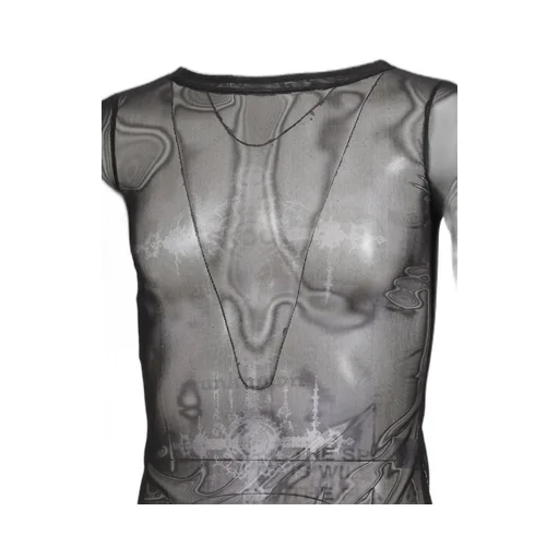 Facade Mesh Shirt / Black