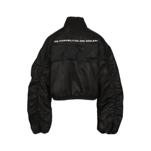 Logo Bomber Jacket / Black