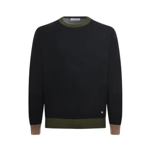 Manuel Ritz Contrast Trim Knitwear