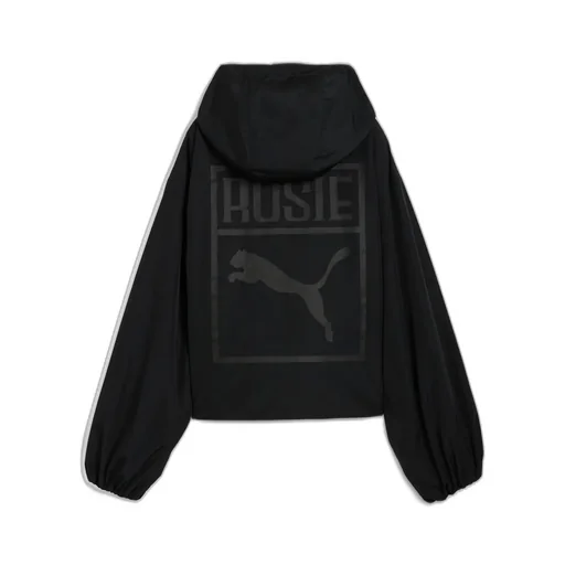 Oversized Half-Zip Padded Jacket / Puma Black