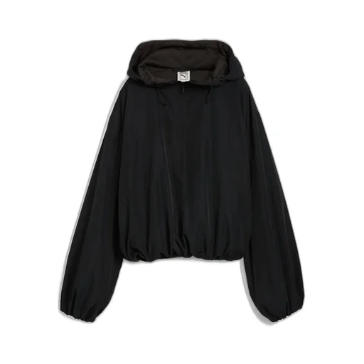 Oversized Half-Zip Padded Jacket / Puma Black