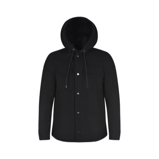 Manuel Ritz Hooded Snap-Button Jacket