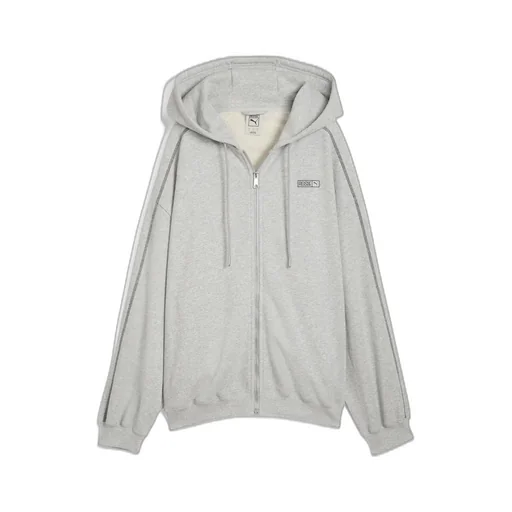 T7 Oversized Full-Zip Hoodie Tr / Flat Light Gray Heather