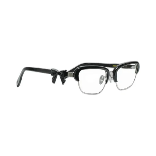 Bow-Adorned Temple Glasses / Blk