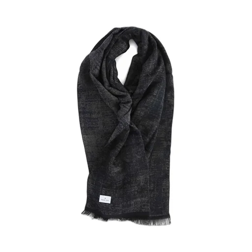 Manuel Ritz Jacquard Frayed Scarf