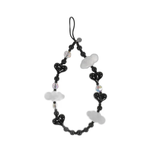 Lux Kawaii Obsidian Wristlet Phone Strap / Blk