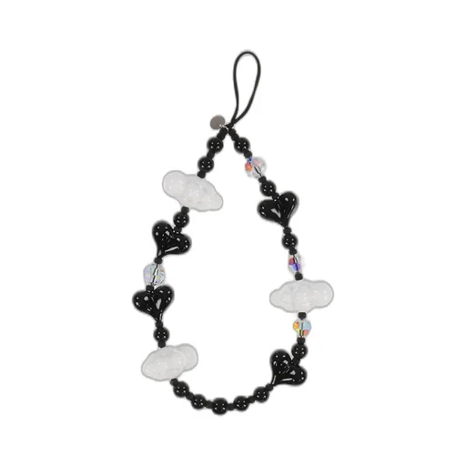 Lux Kawaii Obsidian Wristlet Phone Strap / Blk