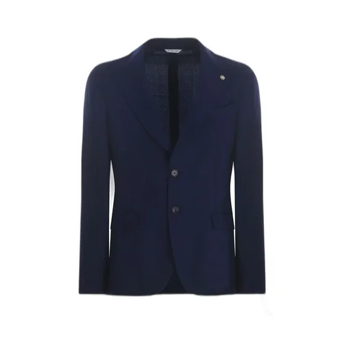 Manuel Ritz Peak Lapel Single-Breasted Jacket