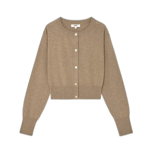 G Classic Wool Cardigan / Walnut