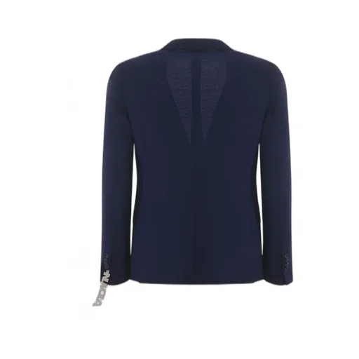 Manuel Ritz Peak Lapel Single-Breasted Jacket
