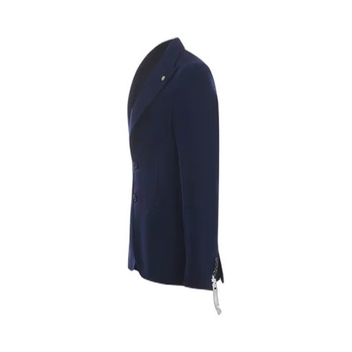 Manuel Ritz Peak Lapel Single-Breasted Jacket