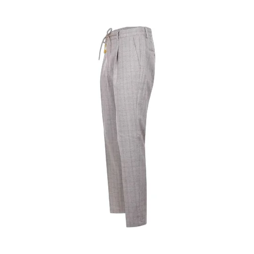 Manuel Ritz Prince Of Wales Drawstring Pants