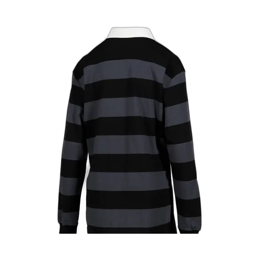 Stripe Trim Rugby Shirt / Cha