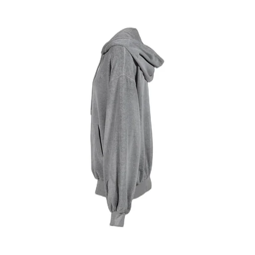 Velour Box Hoodie / Gray