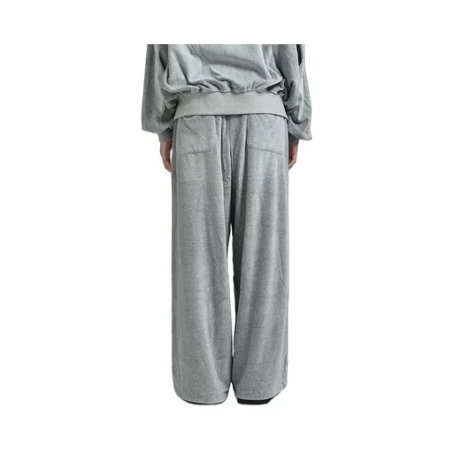 Velour Wide Sweatpants / Gray