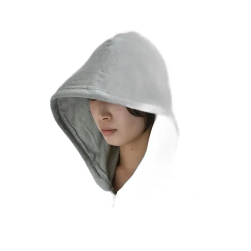 Velour Box Hoodie / Gray