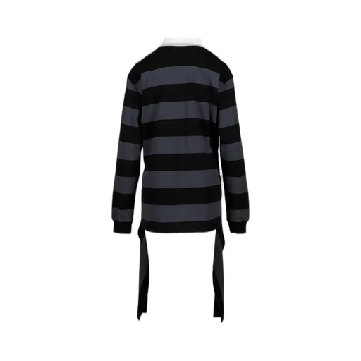 Stripe Trim Rugby Shirt / Cha