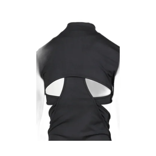 Double Layer Crop Top / Black
