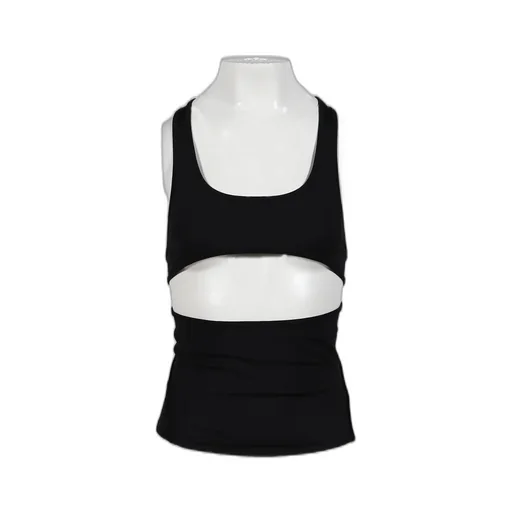 Double Layer Crop Top / Black