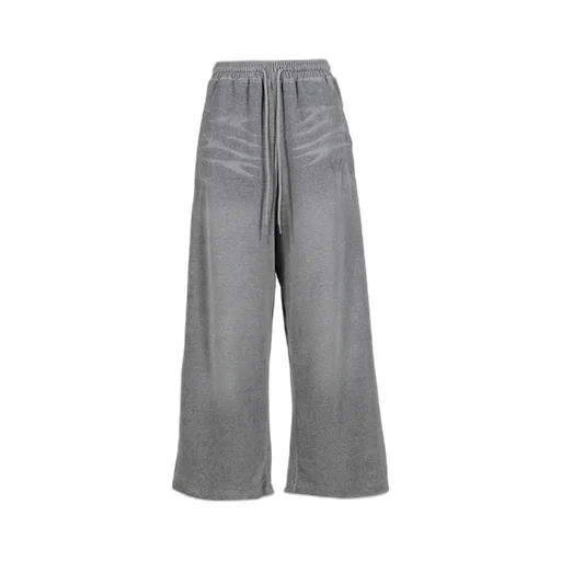 Velour Wide Sweatpants / Gray
