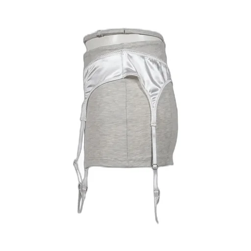 Layered Underwear Mini Skirt / Gry