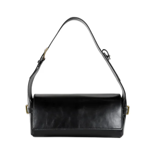 Suede Belting Duffle Bag / Blk