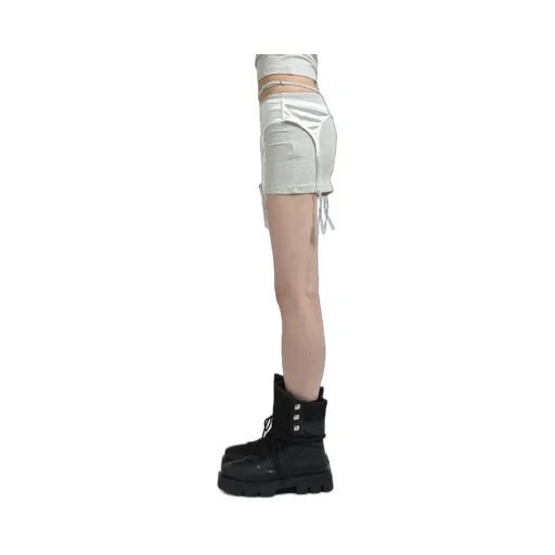 Layered Underwear Mini Skirt / Gry