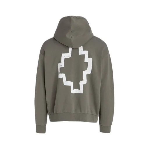 Marcelo Burlon County Of Milan Tempera Cross Drawstring Hoodie