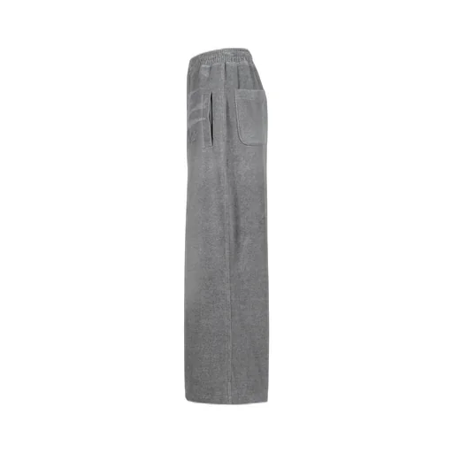 Velour Wide Sweatpants / Gray