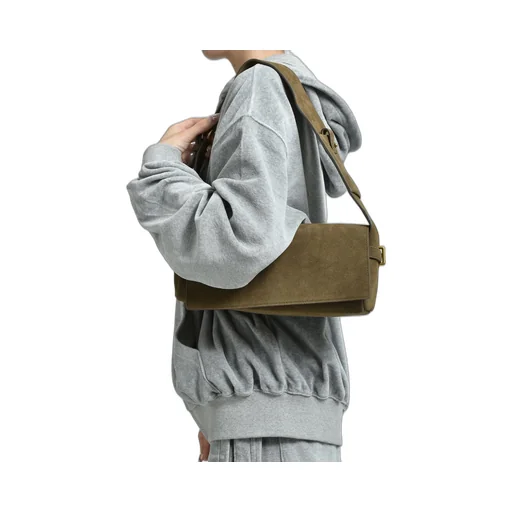 Suede Belting Duffle Bag / Kha Brw