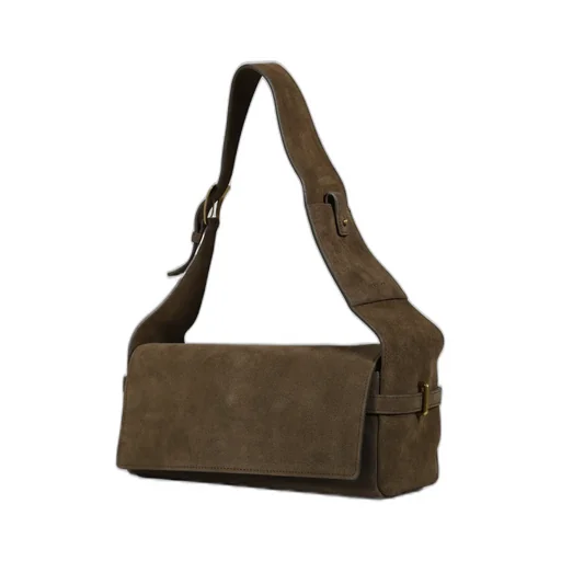 Suede Belting Duffle Bag / Kha Brw