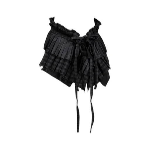 Pleats Layered Pocket Belt / Blk