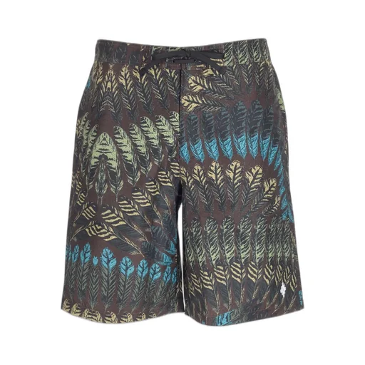 Marcelo Burlon County Of Milan Feathers Printed Shorts