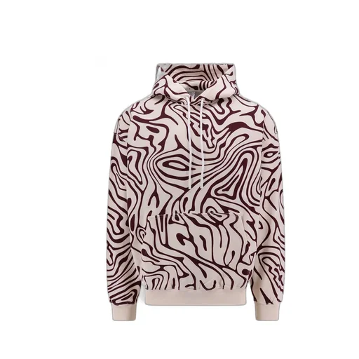 Marcelo Burlon County Of Milan Abstract Pattern Printed Drawstring Hoodie