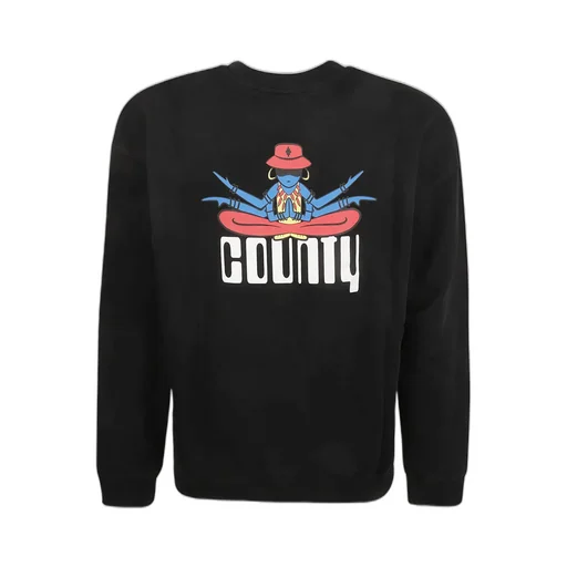 Marcelo Burlon County Of Milan Logo Printed Crewneck Sweatshirt
