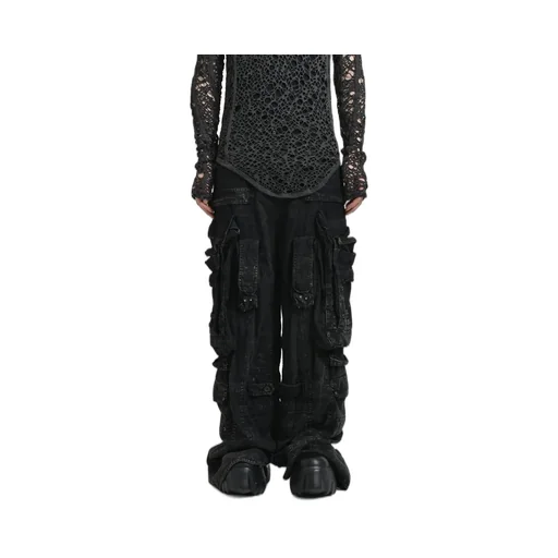 Cotton Nylon Twill Gasmask Cargo / Ash Blk