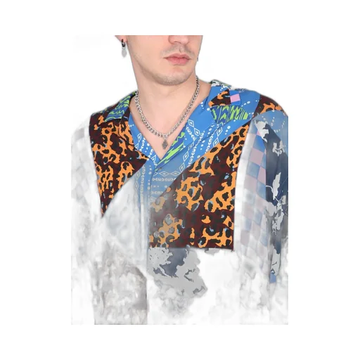 Marcelo Burlon County Of Milan Hawaii Mix Match Shirt