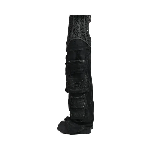 Cotton Nylon Twill Gasmask Cargo / Ash Blk
