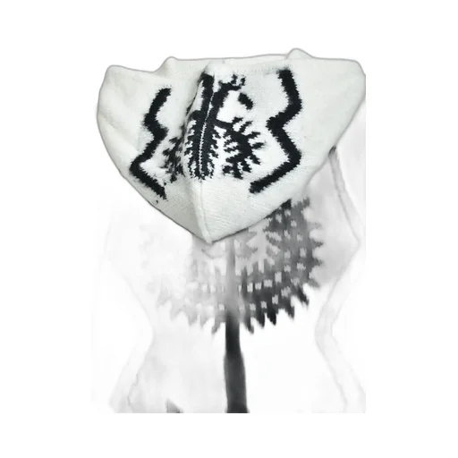 The Sacred Tree Mohair Zip Hoodie / Wht