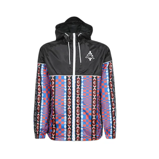 Marcelo Burlon County Of Milan X Kappa Geometric Patterned Zipped Jacket